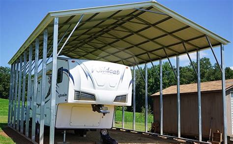 metal enclosure around destination rv|metal rv carport covers.